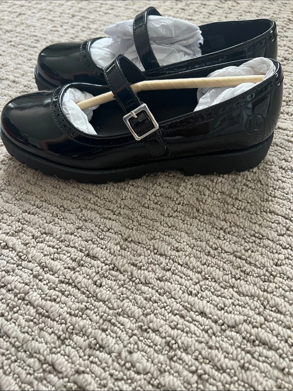 Girls' Black Patent Mary Jane Shoes